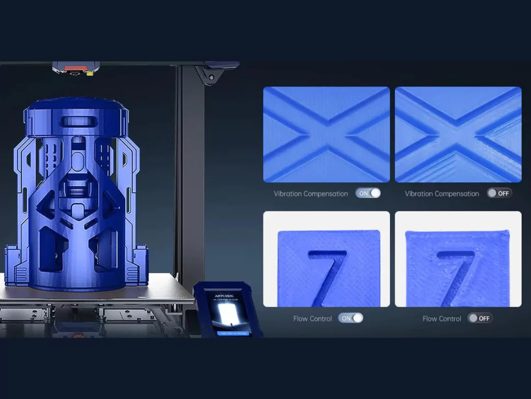 Anycubic Kobra 2 Plus 3D Printer comes with Vibration Management and Stream Control