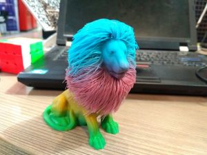 Multicolor 3D Printing Filament - Rainbow Lion