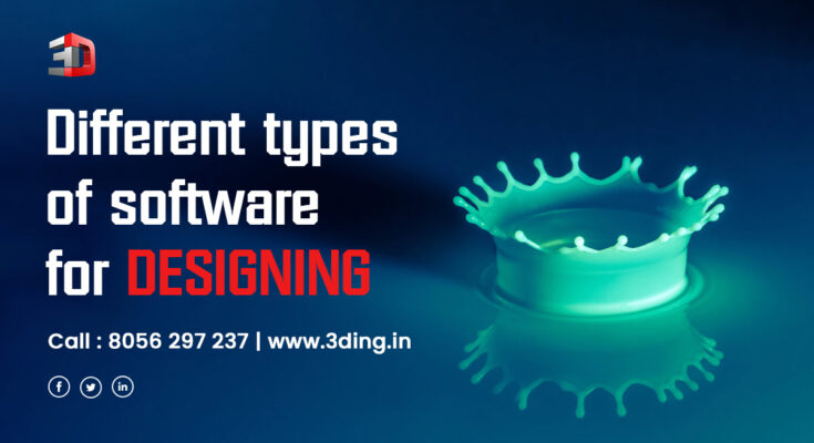 Different types of software for 3d designing