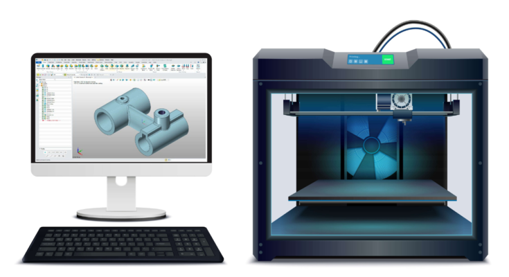 Which file format support 3D printing?