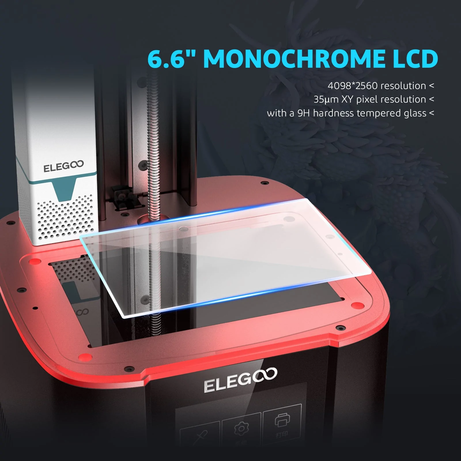 Elegoo Mars 3 Pro comes with 4K Monochrome LCD