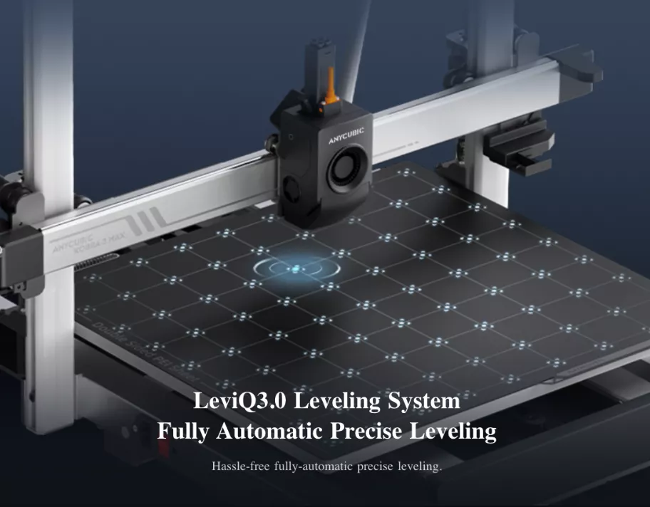Anycubic Kobra 3 Max 3D Printer comes with Precision Auto-Leveling & Anti-Skip System