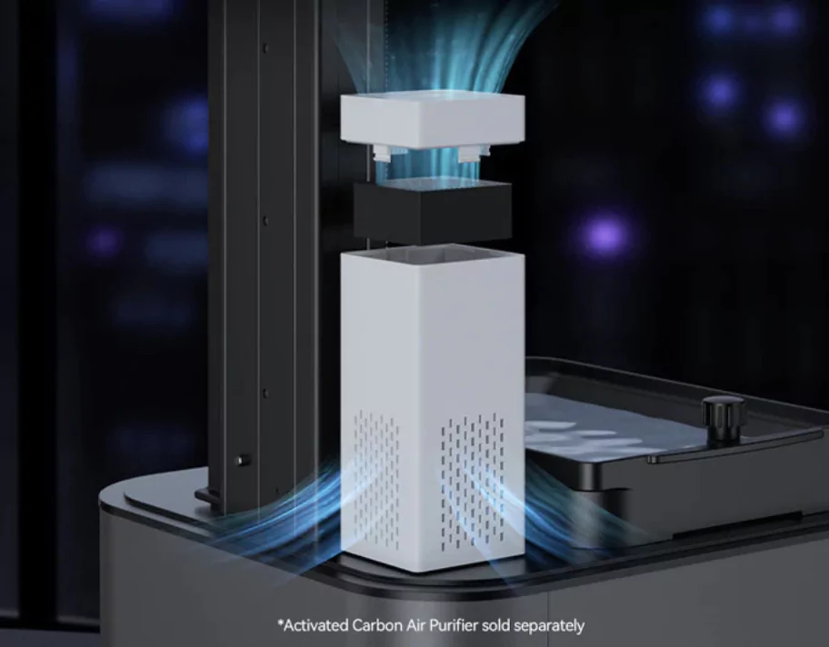 Anycubic Photon Mono 4 Resin 3D Printer uses Optional Activated Carbon Air Filter