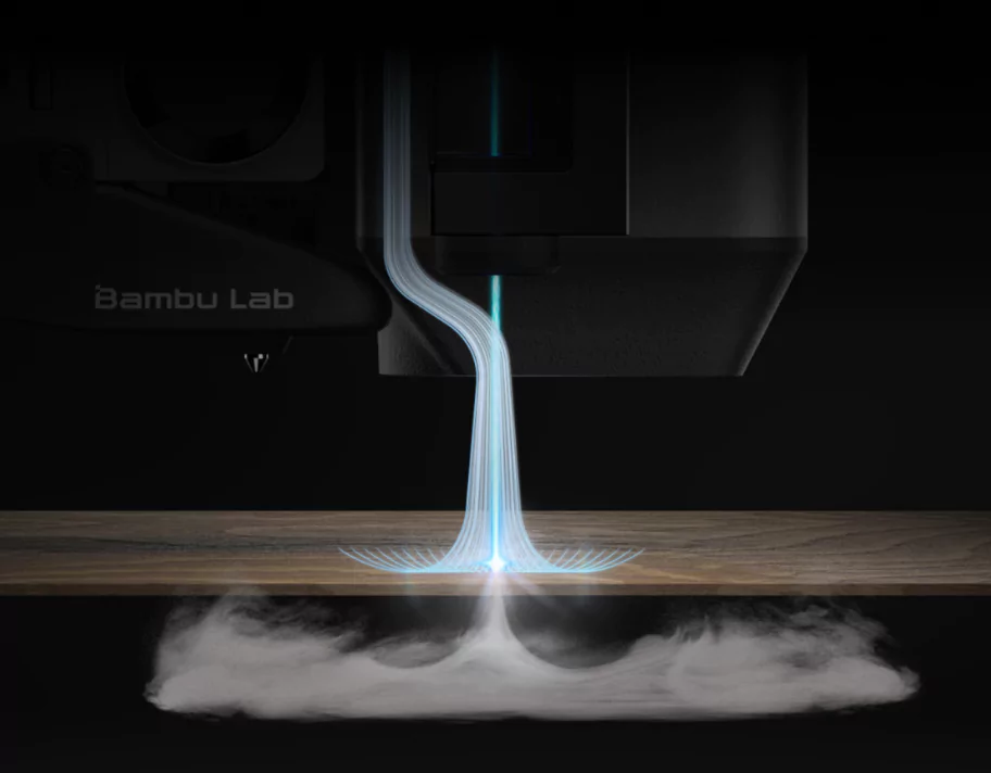 Bamblabs H2S 3D Printer features has Air Assist
