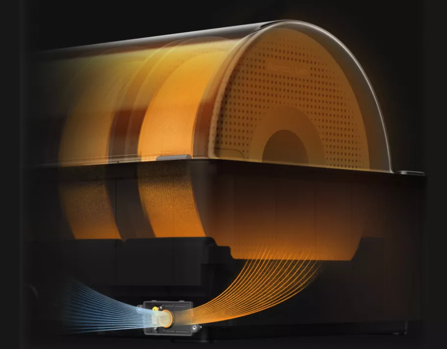 Bambulab P2S comes with Active Filament Drying & Venting