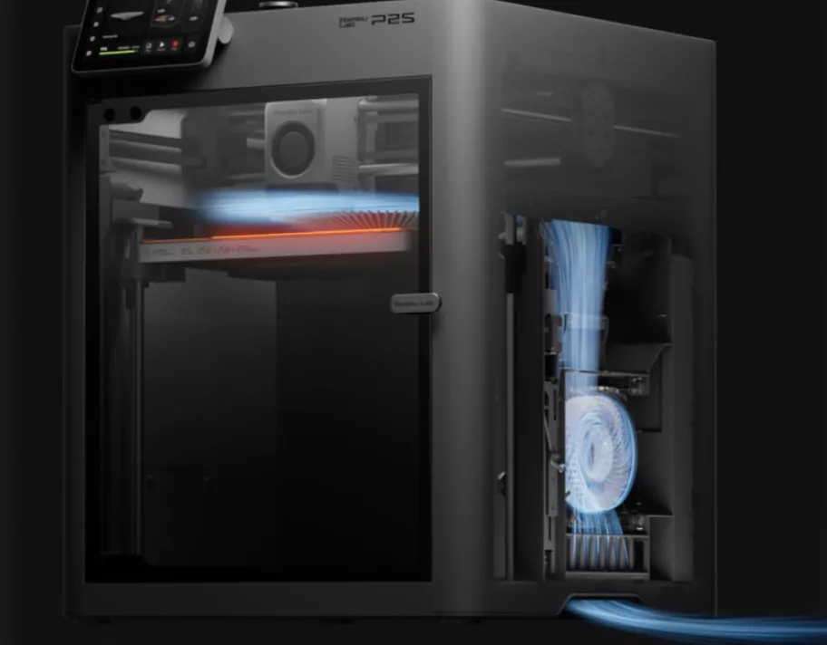 Bambulab P2S comes with Adaptive Airflow System — Better Cooling, Better Prints