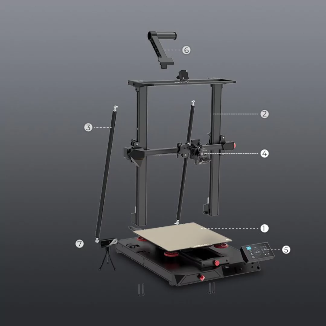 Creality CR-10 Smart Pro comes with Large Build Volume and Modular Chassis for
                        Stability & Precision