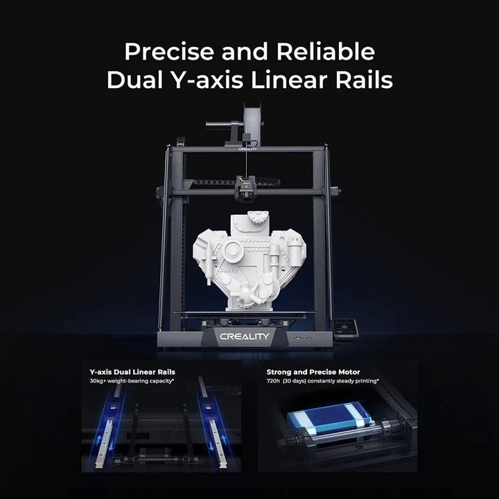 Creality CR-M4 comes with Dual Y-axis Linear Rails of High Quality