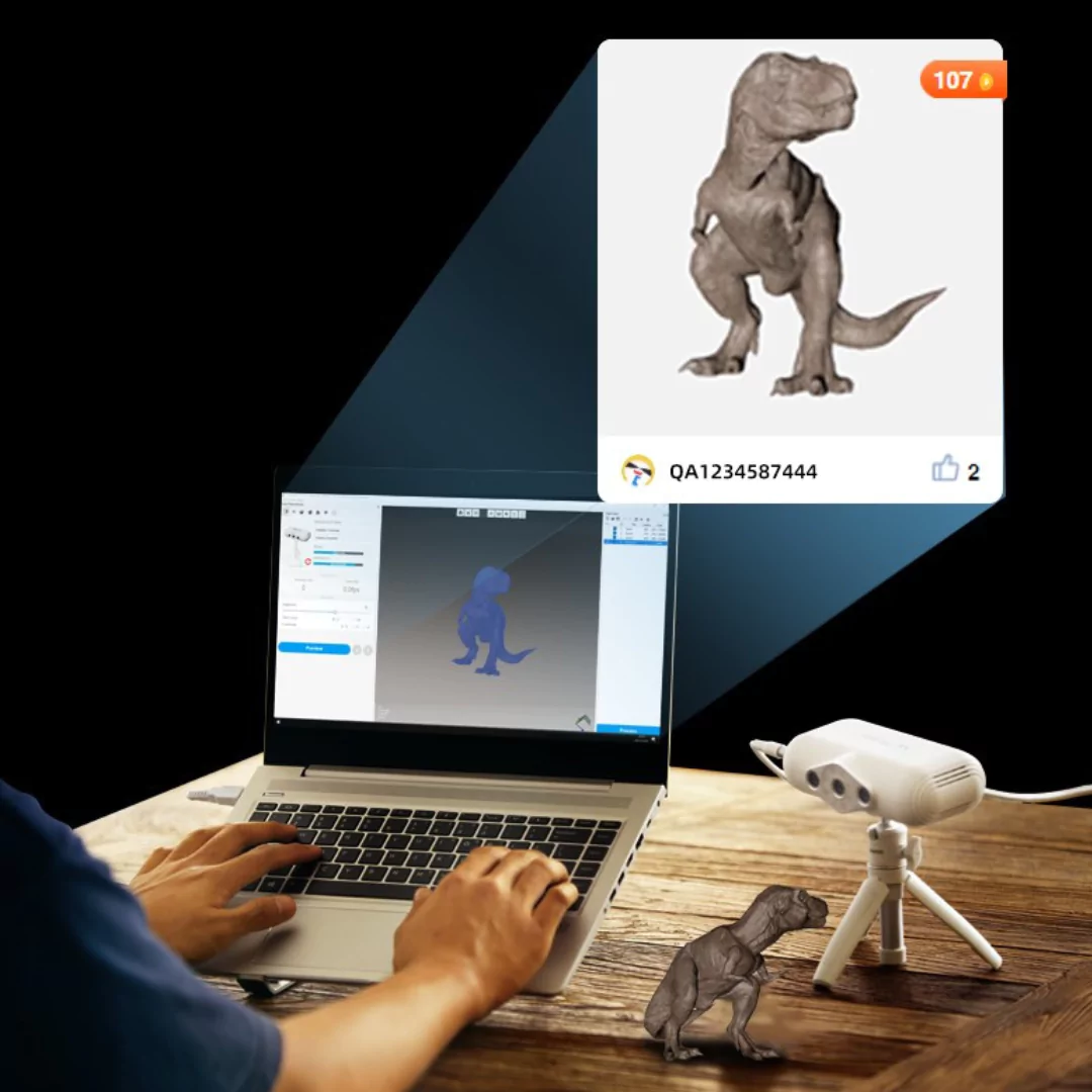 Creality CR-Scan Lizard 3D Scanner one-click model