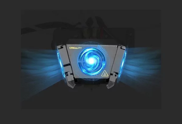 Creality CR-X Pro has Dual Cooling Fans for Heat Dissipation