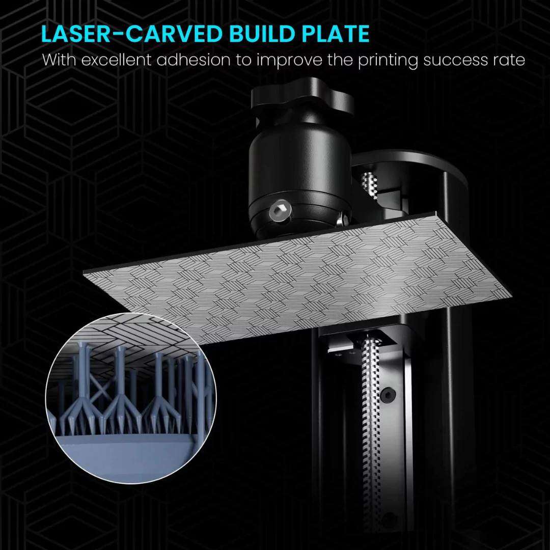 Elegoo Mars 4 9K MSLA Resin 3D Printer comes with Laser-Carved Build Plate