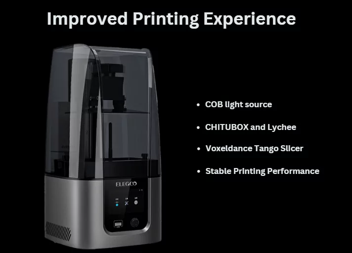 Elegoo Mars 4 Ultra 9K MSLA Resin 3D Printer come with Upgraded Printing Experience