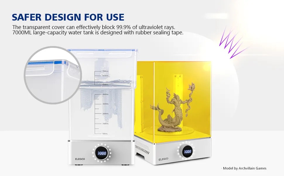 Elegoo Mercury X Bundle Washing And Curing Machine features