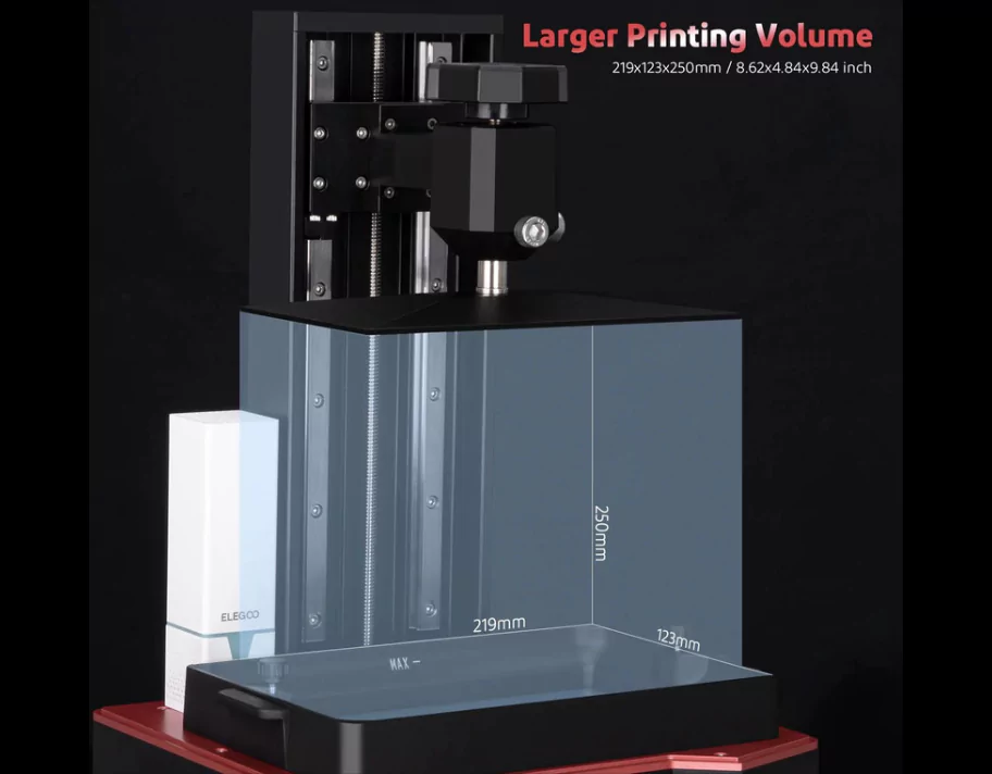 Elegoo Saturn 2 Resin 3D Printer comes with 43% Greater Than the Printing Volume of Saturn