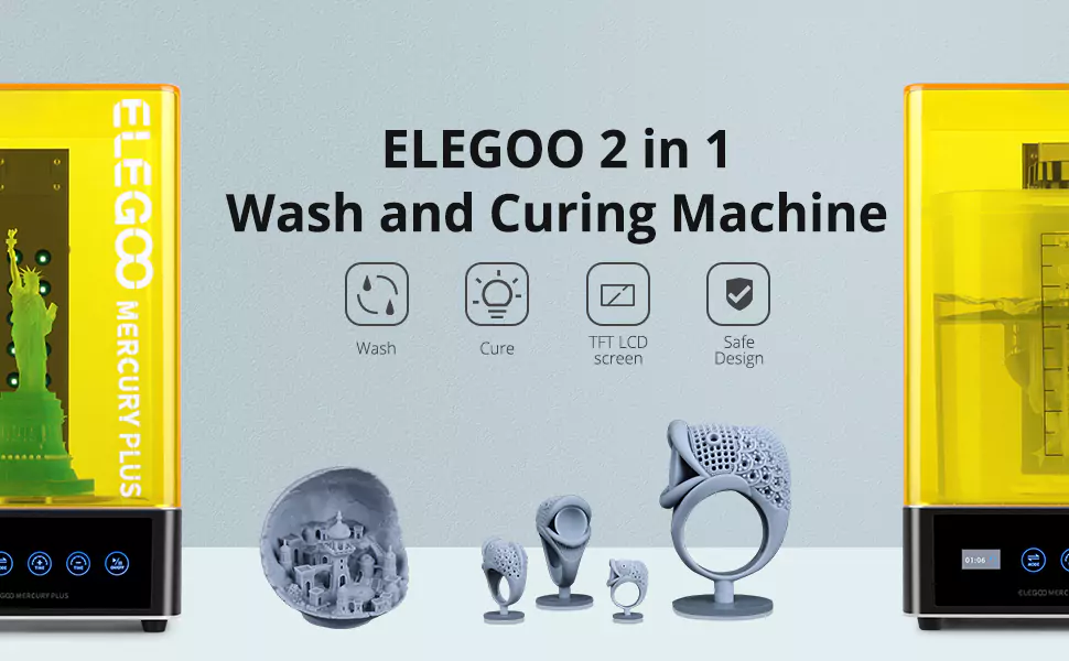 Elegoo Mercury Plus 2 in 1 Washing and Curing Station V1.O details