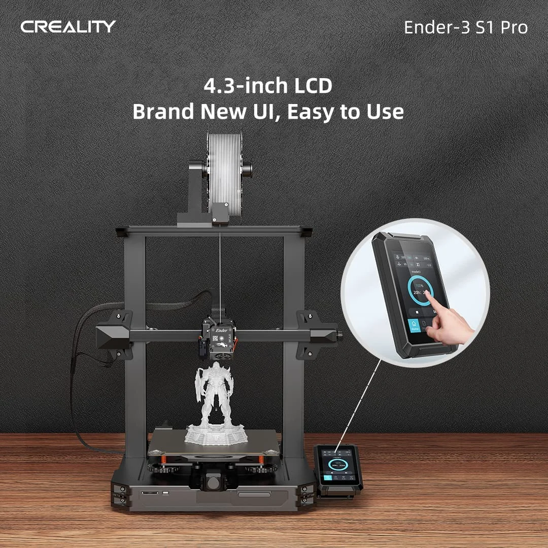 Ender 3 s1 pro has 1.3 inch touchscreen