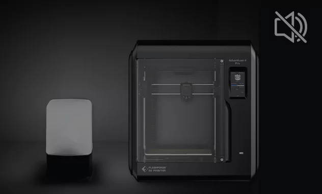 Flashforge Adventurer 4 Pro 3D Printer comes with 50dB Quiet Printing