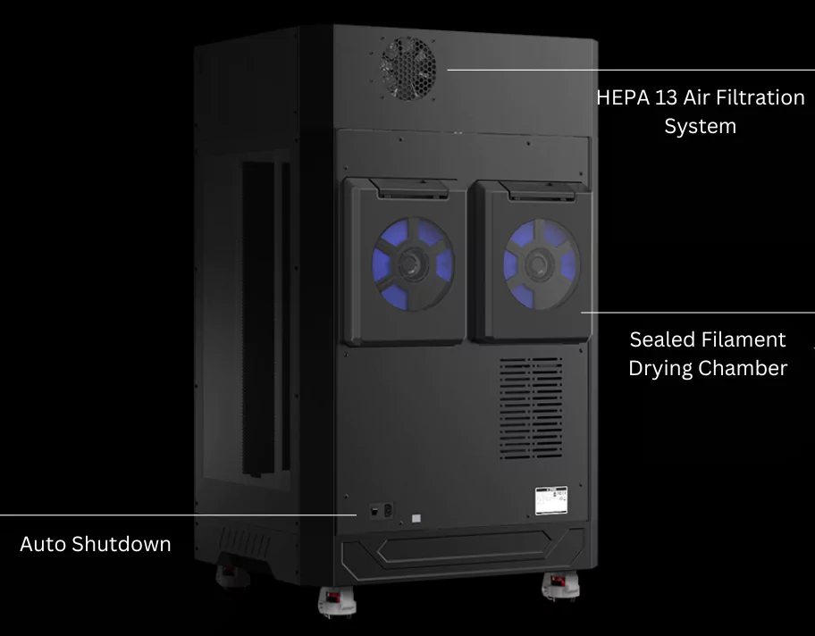 Flashforge Guider 3 Plus 3D Printer comes with Auto Shutdown - HEPA 13 Air Filtration System
