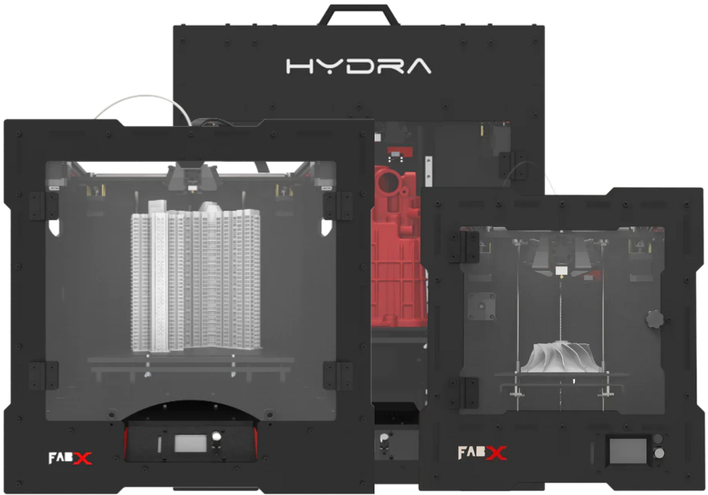3D Printing with fabx and hydra 3D Printers