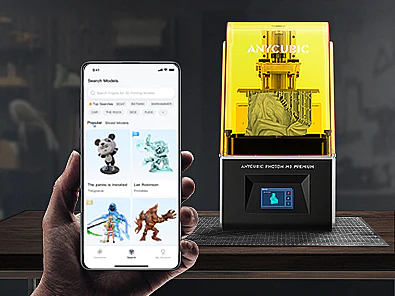 Photon M3 Premium 3D Printer has Anycubic App using this 3D Printing is possible with a Single Tap