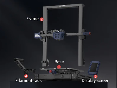 Kobra Plus 3D Printer assembled easily