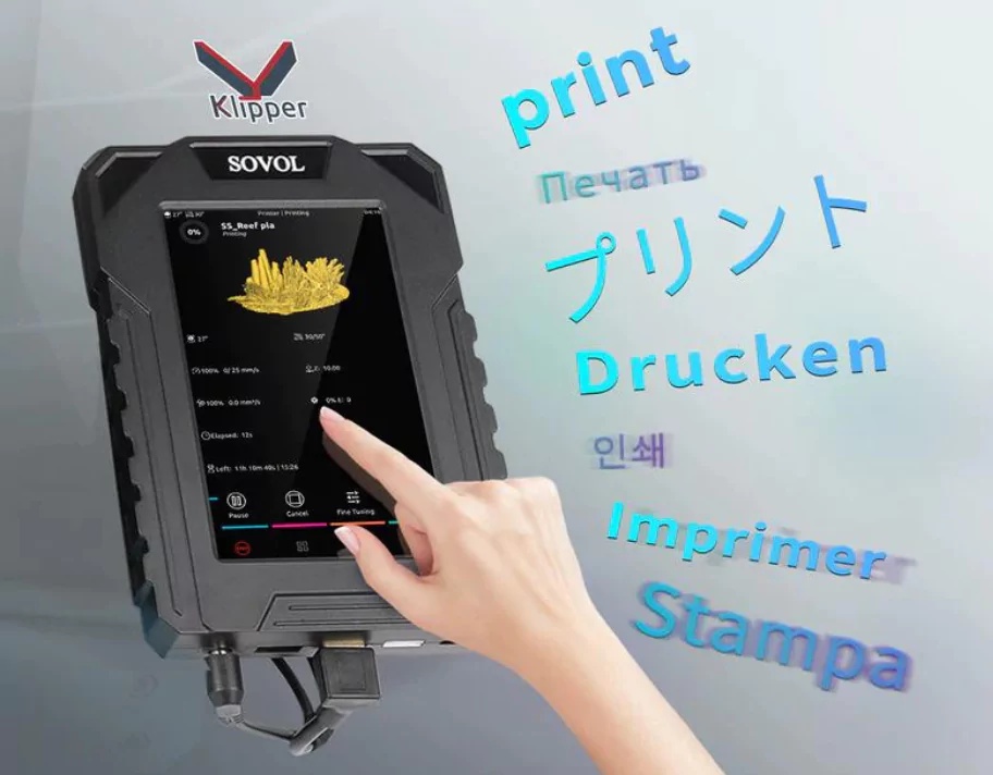 Sovol SV07 3D Printer features Complete Klipper Software
