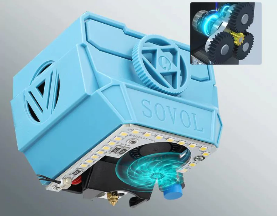 Sovol SV07 3D Printer Offers Direct-drive extruder with planetary dual gears