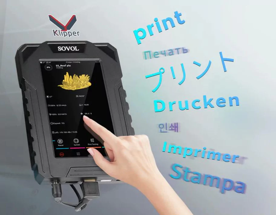 Sovol SV07 Plus 3D Printer Offers 5inch Clipper Screen